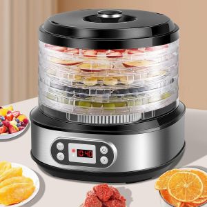 NouvelHorizonstore-D&eacute;shydrateur Alimentaire, 450W d&eacute;shydrateur d'Aliments &agrave; 5 Plateaux R&eacute;glables en Hauteur, D&eacute;shydrateur Fruits et Legumes avec Minuterie 72H et Temp&eacute;rature 35-70&deg;C, &Eacute;cran Digital, S - Neuf