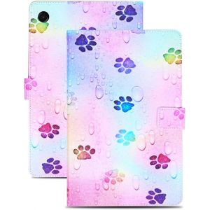 JGD-Coque pour Samsung Galaxy Tab A11 8.7 Pouces 2025 et Galaxy Tab A9 8.7 Pouces 2023 Housse en Cuir PU Portefeuille Etui de Protection pour Samsung A11/A9 Empreinte - Neuf