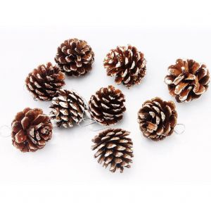 Hjlian Lot De 9 Pommes De Pin De Noel A Suspendre Pour Decoration D'arbre De Noel - Neuf