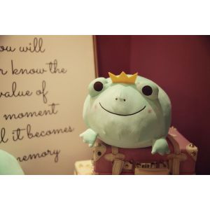 Grenouille En Peluche, Adorable Grenouille De 35 Cm, Peluche Super Douce Pour Literie D'enfant, Cadeau De Noël Ou D'anniversaire, Jouet Grenouille Kawaii - Neuf