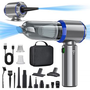 Aspirateur &Agrave; Main 3 En 1 - 25 000 Pa - Puissant - 3 Vitesses - 220 000 Tr/Min - Pour Voiture, Cuisine, Pc, Canap&eacute;, Bureau, Maison Et Poils D'Animaux - Neuf