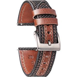 Cuir Avec Bracelet De Montre En Nylon 18mm 20mm 22mm Bracelets De Montre À Fermeture Rapide Pour Les Hommes Femmes À Fermeture Rapide.[U2788] - Neuf