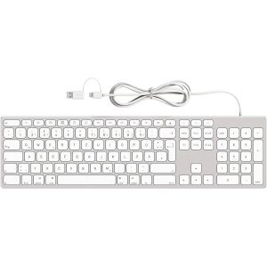 Clavier Filaire En Aluminium Pour Ordinateur Apple Mac, Clavier Britannique Extra Fin Avec Pav&eacute; Num&eacute;rique, Clavier Mac/Clavier Magique/Clavier Imac/Macbook Pro/Air Keyboard. - Neuf
