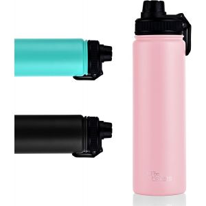 Gourde Isotherme En Acier Inoxydable 750 Ml Bouteille Isotherme &Agrave; Double Paroi L&eacute;g&egrave;re Anti-Fuite Sans Bpa Gourde En Inox Pour Le Travail La Gym Le Camping Le Voyage - Garde Le Froid 16h Le Chaud 10h - Neuf