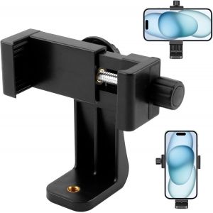Lbgwp60-Support Et Adaptateur Trépied Universel, Adaptateur De Trépied Pour Smartphone Compatible Avec Iphone, Samsung Galaxy, Google Nexus, Support De Téléphone Pour Monopode Et Selfie Stick ¿ Noir - Neuf