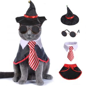 Drôle De Chat Costume Animal Vêtements Chemise Chiot Cosplay Pour Les Petits Chiens Chats Costumes D'halloween Chat Costume Drôle D'halloween Vêtements Pour Chiens - Neuf
