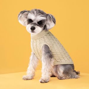 Pull Pour Chien, Pull Pour Chiot, Vêtement Pour Animaux, Gilet Tricoté Doux Et Chaud - Neuf