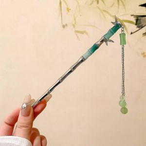 &iquest;&iquest;Pingle &iquest;&iquest; Cheveux Hanfu Vintage De Style Chinois Pour Femme, Fourchette &iquest;&iquest; Cheveux &iquest;&iquest; Pompon En M&iquest;&iquest;Tal, &iquest;&iquest;Pingle &iquest;&iquest; Cheveux En Forme De Baguettes, Accessoire De Coiffure, Bijou De Coiffure - Neuf