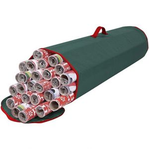 Le Papier D'emballage, Sac De Rangement (Vert) 600d Oxford Sous Le Lit De Papier D'emballage De L'organisateur Pour Ranger Plusieurs Rouleaux De Papier Cadeau, 40"" De Longueur Conteneur - Neuf