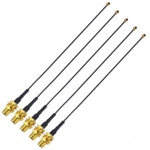 LETNERNY-5 Pi&egrave;ces 15Cm U.Fl Pigtail C&acirc;ble Antenne Wifi U.Fl Ipx1.13 Vers Sma Femelle C&acirc;ble Coaxial Pour Cartes Mini Pcie, Xbox, Wifi, Adaptateur Fpv, &Eacute;metteur D'Antenne Gsm/3G/Gps/4G - Neuf