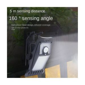 2pcs 45led Clip De Lumi&egrave;re Solaire De Jardin D&eacute;tectant La Lumi&egrave;re De Camping &Eacute;tanche Pour La Cl&ocirc;ture, Le Mur, Le Camping, La Lumi&egrave;re Chaude - Neuf