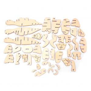 Puzzle 3d En Bois A Monter Soi-Meme, Tortue, Puzzle 3d Assemble A La Main, Jeu Pour Enfants, Cadeau - Neuf