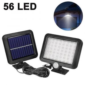Applique Murale À Induction Solaire Divisée,Lumière Ip65 Étanche,Projecteurs De Sécurité Solaires Réglables Pour Jardin,Garage,Chemin,Cour,Patio,Pelouse,Balcon - Neuf