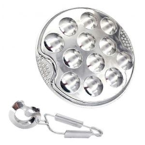 Assiette D'escargots R&ocirc;tis, Assiette D'escargots &Eacute;paissie, Assiette &Agrave; R&ocirc;tir Pour B?uf En Pot, Plateau &Agrave; ?ufs Cuits &Agrave; La Vapeur, 12 Plateaux Pour Barbecue (1 Pi&egrave;ce) Yu - Neuf