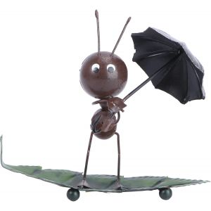 Mevronisshop-Figurine En Fer Forgé De Fourmi Décoration De Maison Moderne Décoration De Pour Bar Parapluie Fourmi - Neuf