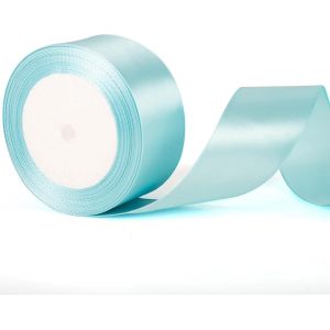 Teppc-Ruban De Satin Bleu Ciel De 50 Mm De Large U2013 5,1 Cm D'&eacute;paisseur Pour Voiture De Mariage Et Emballage Cadeau - Neuf
