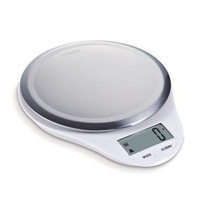 Balance De Cuisine Num&eacute;rique Professionnelle &Eacute;lectronique En Acier Inoxydable Grand &Eacute;cran Lcd Pr&eacute;cision 1 G Maximum 5 Kg Tare Arr&ecirc;t Automatique Blanc - Neuf