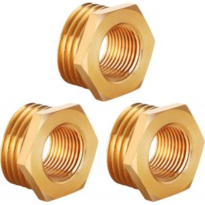 Kalanka-R&eacute;ducteur En Laiton G1"" &Agrave; G3/4"" (M &Oslash; 32mm X F &Oslash; 25mm),3 Pi&egrave;ces R&eacute;duction Raccord Filet&eacute; G1"" M&acirc;le X G3/4"" Femelle,M&acirc;le/Femelle R&eacute;duction,R&eacute;ducteur En Laiton-Kalanka - Neuf