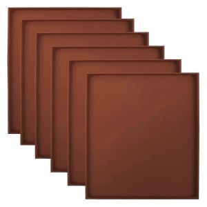 Paquet de 6 feuilles de déshydrateur en silicone Plateaux de déshydrateur antiadhésifs à bord carré pour la viande,les légumes,les fruits - Neuf