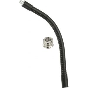 lbgwp60-Bras Flexible Universel En Métal Avec Tige Filetée Femelle À Mâle 1/4""-20, Tube De Col De Cygne De 8 Pouces Avec Vis De Réduction Pour Caméra D'Action, Téléphone, Microphone, Noir - Neuf