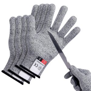 Gants de Travail,Gants Anti-Coupures Enfant Femme,Gants de Coupe Protection de Niveau 5 pour Cuisine,Jardinage,Bricolage,Ext&eacute;rieur Explore &Eacute;viter Coupures,Couteaux Certifi&eacute; EN 388- S/L - Neuf