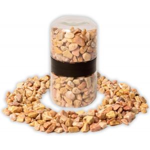 Mevronisshop-Pierres Décoratives Marron Pour Jardin, Vases, Aquarium, 1 Kg - Pierres De Couleur Mélangées Avec Dimensions 8/10 Mm - Petits Bols D'extérieur Pour Décoration, Cour, Artisanat - Pierres - Neuf