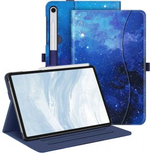 Coque Pour Samsung Galaxy Tab S10 Lite 10.9 Pouces 2025 Et Galaxy Tab S10 Fe/S9 Fe 10.9U201D/S9 11U201D, Housse Multipositions, Etui Avec Poche De Document, Sommeil/R&eacute;veil Auto, Ciel &Eacute;toil&eacute; - Neuf