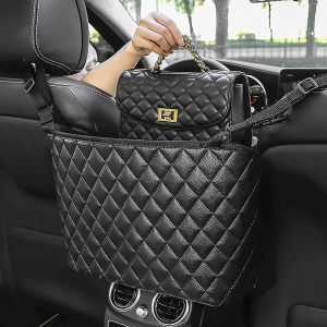 Porte-sac à main de poche filet de voiture Guoord,support de sac à main en cuir PU pour voiture,sac à main de voiture et sac à main - Neuf