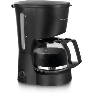 Emerio Petite cafeti&egrave;re &agrave; filtre, carafe en verre de 0,6 l pour jusqu'&agrave; 5 tasses de caf&eacute; frais, filtre permanent amovible, fonction anti-goutte, arr&ecirc;t automatique de 40 minutes, 600 W - Neuf
