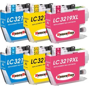 ERYI-Lc3219Xl Cartouches D'Encre Compatible Pour Brother Lc3219 Xl Lc3217 Mfc-J5330Dw Mfc-J5335Dw Mfc-J5730Dw Mfc-J6930Dw Mfc-J6530Dw Mfc-J5930Dw Mfc-J6935Dw (2 Cyan 2 Magenta 2 Jaune) - Neuf