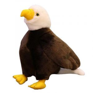 Simulation animal aigle à tête blanche poupée peluche aigle à tête blanche vautour oiseau poupée ornements poupée en tissu-20CM - Neuf