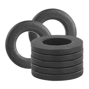 ChenQuanSarl-Lot De 22 Rondelles Plates M6 En Métal, 6 Mm X 12 Mm, Rondelle D'Étanchéité Ronde, Rondelles D'Étanchéité Noires En Acier Au Carbone Pour La Maison, Le Bureau, Le Magasin, La Réparation D'Us - Neuf