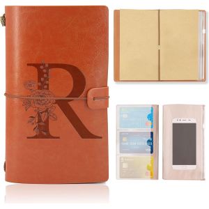 TEPPC-Cuir Vintage Journal Intime, Carnet De Voyage A5, Idee Cadeau de Noël Graduation Anniversaire Fête des Mères pour Femme, Maman, Fille, Soeur, Fils, Meilleure Amie, Maitresse D'École, Collègue(R - Neuf