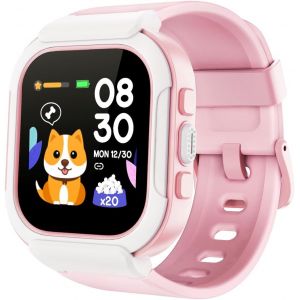 Montre Connectée Enfant Fille Montre Podometre Enfant Non Connectée Smartwatch Pour 4-12 Ans Montre Sport Android Ios Avec Cardiofrequencemetre Oxymetre Chronometre Jeux Etanche Ip68 Rose - Neuf