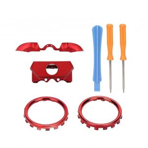 Pour XBOX ONE ELITE Version LB / RB Anneau d'accent Kit (galvanoplastie rouge) - Neuf