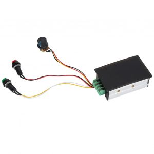 XYONG Controleur de vitesse de moteur PWM, regulateur en continu, variable CW CCW, interrupteur a bouton DC6-60 V 20 A QE3 - Neuf