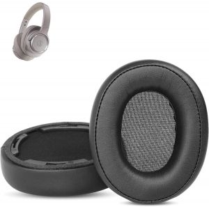 KAL-Prime Coussinets De Remplacement Compatibles Avec Audio-Technica Ath Sr50Bt Casques Bluetooth Sans Fil Over-Ear Coussins (Cuir Protéiné/Mousse À Mémoire De Forme) - Neuf