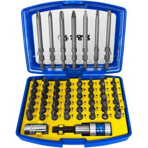 KAL-Coffret Embouts De Vissage. Set De 57 Embouts Pour Visseuse Dans Une Boîte En Plastique. - Neuf