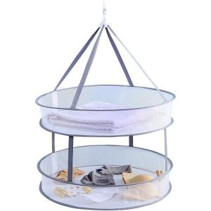 Sécher Panier Suspendu,Filet de Séchage Herbes,Séchoir à Linge Pliable en Maille,Séchoir à Herbes Pliable,Séchoir à Linge Pliable pour Pulls Lingerie Chaussettes Jouets Herbes Etc - Neuf