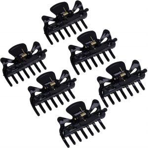 6 Pièces En Plastique De Griffe De Cheveux À Clips De Cheveux Des Femmes De La Griffe En Épingle À Cheveux (Noir) - Neuf
