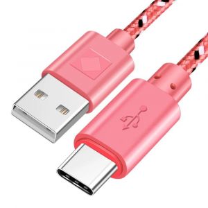 Olaf-Câble Usb Type C En Nylon Tressé, 1m, 2m, 3m, Diviseur De Données, Charge Rapide, Pour Samsung S9 S10 Xiaomi Mi9 Mi8 Huawei.Pink.0.5m - Neuf
