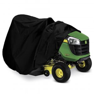 Housse de tondeuse à gazon (46 × 54 × 72 po) - Housse de tracteur compatible avec les plateaux jusqu'à la housse de rangement, ajustement universel avec cordon de serrage et sac de rangement pour - Neuf