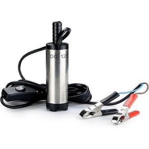 Pompe submersible 12 V 38 mm en acier inoxydable pour transfert de carburant diesel, pompe de transfert 12 V pour transfert de carburant liquide - Neuf