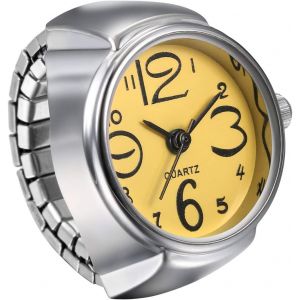 Montre Pour Homme Et Femme Simple Et &Eacute;l&eacute;gant Grand Cadran Num&eacute;rique Cadran Sangle &Eacute;lastique Bague Montre Unisexe.[J530] - Neuf