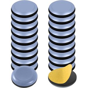 20 Pi&egrave;ces Patins de Meubles, Patins pour Chaises en T&eacute;flon, Auto-adh&eacute;sives Coulisses de Meubles, Patins Pour Chaises, Patins pour Meubles Universels pour un ensemble de Table &agrave; Manger et Chaises 30mm - Neuf