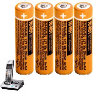 Pile Rechargeables Aaa 550 Mah 1,2V Nimh Pr&eacute;-Charg&eacute;es Pour T&eacute;l&eacute;phone Sans Fil Gigaset- Piles T&eacute;l&eacute;phone Lot De 4 - Neuf