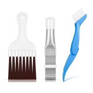 3pcs Climatiseur Brosse de Nettoyage Condenseur Peigne Climatiseur Peigne Fin en Acier Inoxydable Radiateur à ailettes Outil de Nettoyage de l'Outil de Nettoyage pour le Nettoyage - Neuf