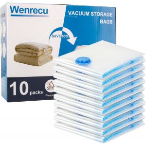 Lot de 10 sacs de rangement sous vide pour v&ecirc;tements-s,Sacs de rangement sous vide-Sacs de voyage &eacute;tanches et peu encombrants (30x40CM) - Neuf