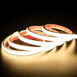 Powerful Cob Led Strip 1 Metre Adhesive 220 V Without Transformer,1 M Self-Adhesive Led Strip Ip67 Waterproof White (1,White) - Neuf