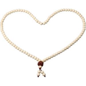 Collier Japa Mala 108 Perles - Unisexe - Mala Bouddhiste Avec Perles En Bois Et Rudraksha - M&eacute;ditation - Yoga - R&eacute;p&eacute;tition De Mantras - Protection Et Harmonie - Neuf
